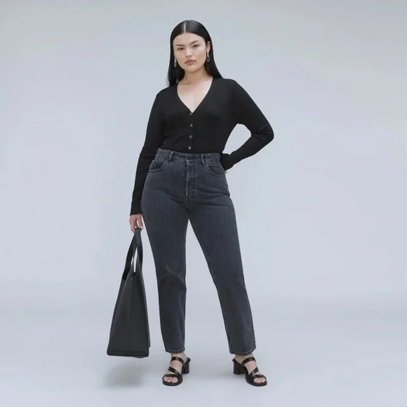 🖤 Everlane The Curvy ’90s Cheeky Straight Jean | Women’s 33 Ankle ✨ - Picture 3 of 9